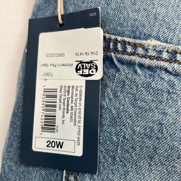 Universal thread vintage midi shorts stretch light wash size 20 NWT - Picture 8 of 13